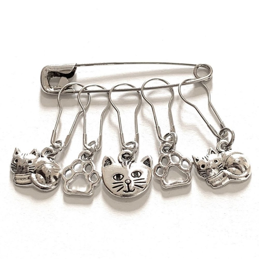 Cat Stitch Markers Knitting Crochet Gifts for Knitters Accessories Items Tools